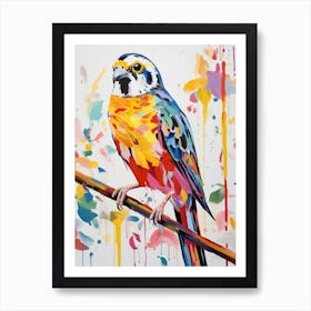 Colourful Bird Painting American Kestrel 2 Art Print