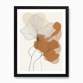 Abstract Flower Canvas Print Art Print