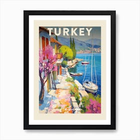 Fethiye Turkey 2 Fauvist Painting  Travel Poster Art Print