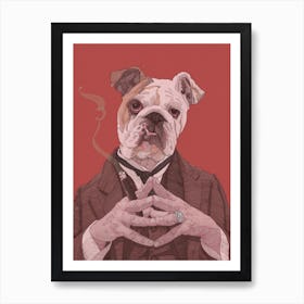 The Boss Dog Portrait Art Print