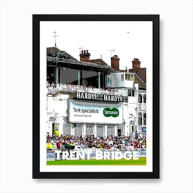 Trent Bridge Cricket Ground Stadium Art Wall Print Art Print