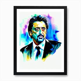 Al Pacino In Scarface Watercolor Art Print