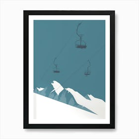 Ski Lift 1 Art Print