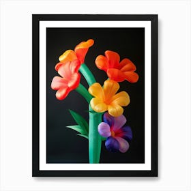 Bright Inflatable Flowers Marigold 1 Art Print