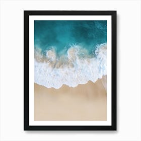 Ocean Waves On The Beach Art Print