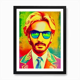 Dhanush Colourful Pop Art Art Print