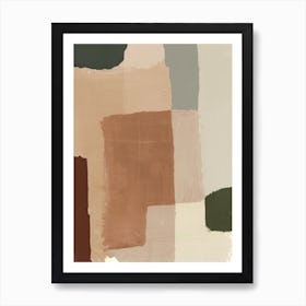 Layered Shape Abstract Art Print