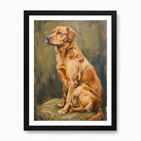 Chesapeake Bay Retriever Acrylic Painting 1 Art Print