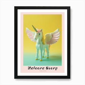 Toy Unicorn With Wings Poster Art Print