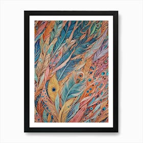 Feathered Surface Art Print