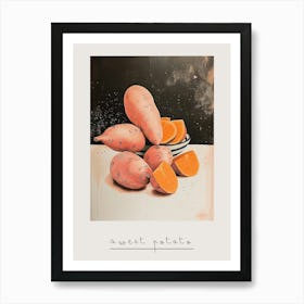 Art Deco Sweet Potato 1 Poster Art Print