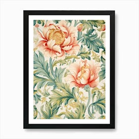 Floral Wallpaper Pattern 23 Art Print