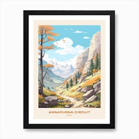 Annapurna Circuit Nepal 2 Hike Poster Art Print