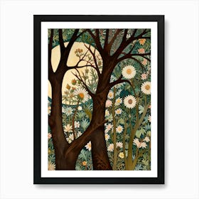 William Morris Moonlight In The Woods 49 Art Print