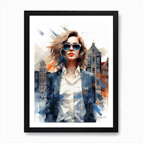 Lady of Amsterdam Art Print