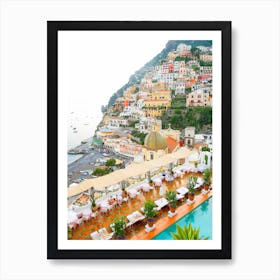 Positano Cocktail Hour Art Print