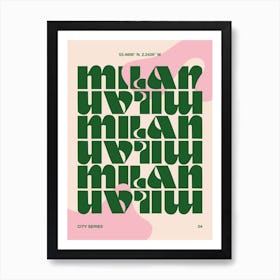 City Location Milan Art Print