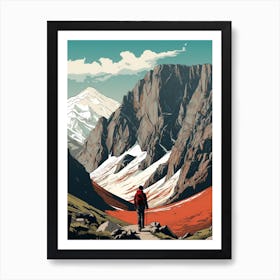 Ben Nevis Scotland 4 Vintage Travel Illustration Art Print