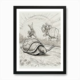 Turtles And Snails Art Print