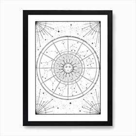 Zodiac Chart Art Print Art Print