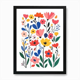 Flowers In The Garden 7 Art Print