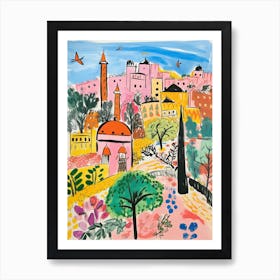 Ankara, Dreamy Storybook Illustration 2 Art Print