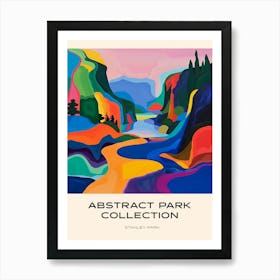 Abstract Park Collection Poster Stanley Park Vancouver Canada 5 Art Print