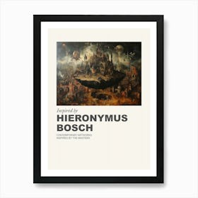 Museum Poster Inspired By Hieronymus Bosch 1 Art Print