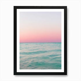 Half Moon Caye, Belize Pink Photography 2 Art Print