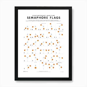 Maritime Semaphore Flags Art Print