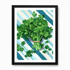 Cilantro Summer Illustration 10 Art Print