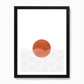 Japanese Sunrise Art Print