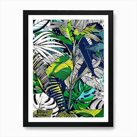 Tropical Leaves 186 Art Print