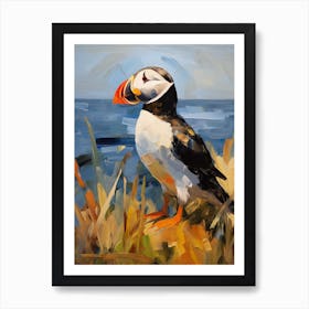 Bird Painting Puffin 1 Art Print