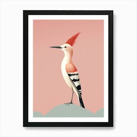 Minimalist Hoopoe 3 Illustration Art Print