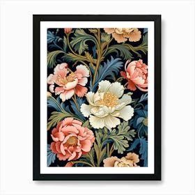 Floral Wallpaper 307 Art Print