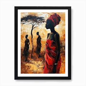 African Women, Boho Art Print