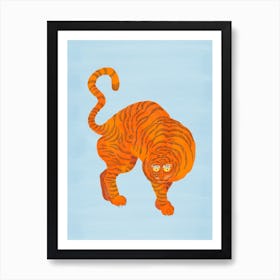 Tiger Blue Art Print