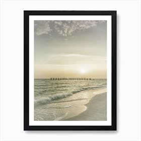 Vintage Gasparilla Island Sunset Art Print