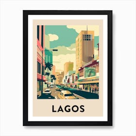 Lagos 2 Vintage Travel Poster Art Print