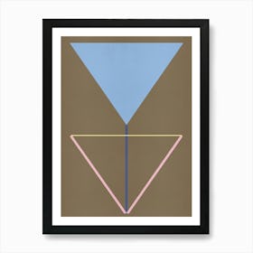 Geometric Abstract Flower 01 Art Print