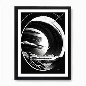 Solar Wind Noir Comic Space Art Print