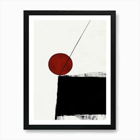 Abstract - Black And Red Art Print