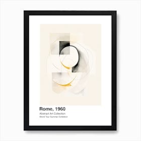 World Tour Exhibition, Abstract Art, Rome, 1960 10 Art Print