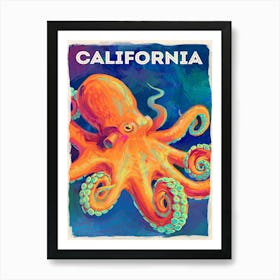 California Octopus Art Print