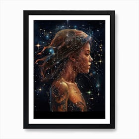 Whimsical Lady Universe Celestial 11 Art Print