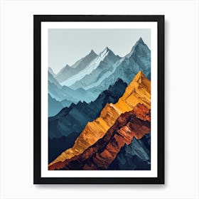 Mountain Ranges 32 Art Print