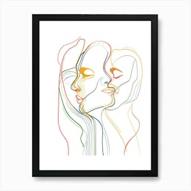 Abstract Portrait Series 2 Art Print