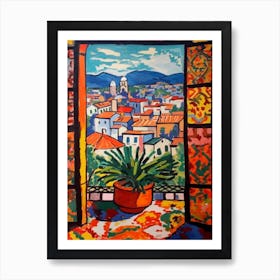 Window View Of Vienna In The Style Of Fauvist 2 Art Print