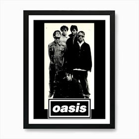 oasis britpop music band 1 Art Print